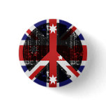 Peace In Australia Pinback Buttons