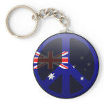 Peace in Australia Key Chain