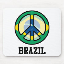 Peace In Brazil Mouse Pads