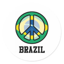 Peace In Brazil Sticker