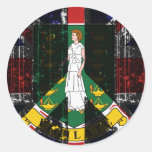 Peace In British Virgin Islands Sticker