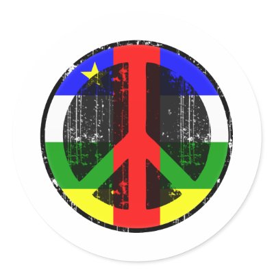 Peace In Central African Republic Sticker by FlagStore