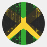 Peace In Jamaica Round Sticker