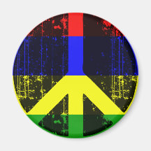 Peace In Mauritius Refrigerator Magnet