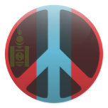 Peace in Mongolia stickers
