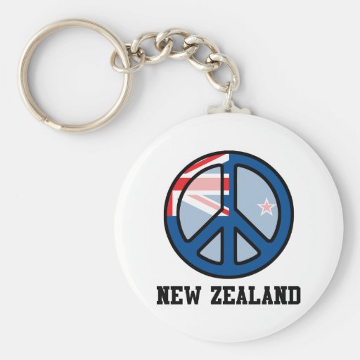 Peace In New Zealand Keychain