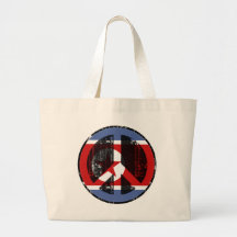Peace In North Korea Canvas Bags