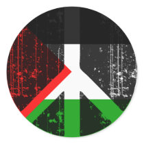 Peace In Palestine Round Sticker