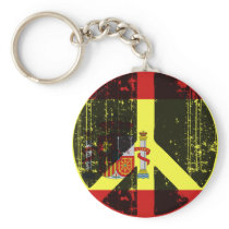 Peace In Spain Key Chains