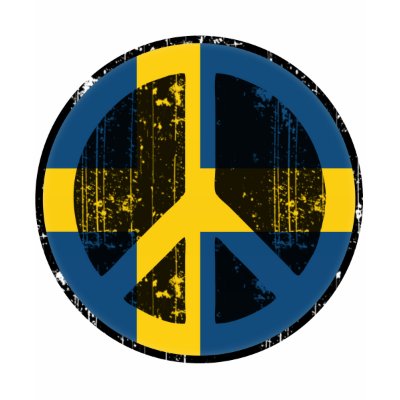 Peace In Sweden T Shirt by FlagStore