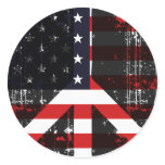 Peace In Usa Sticker