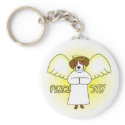 Peace Joy Beagle keychains