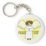 Peace Joy Beagle keychains