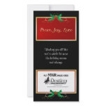 Peace Joy Love Company Logo Card photo cards