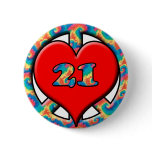 Peace Love 21 buttons