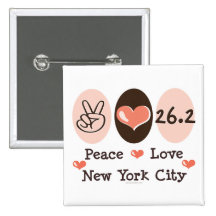 Peace Love  26.2 Button