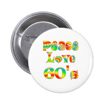 Peace Love 60's Pin