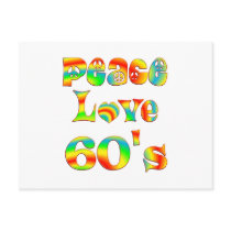 Peace Love 60's Post Cards