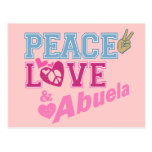 Peace Love Abuela Post Cards