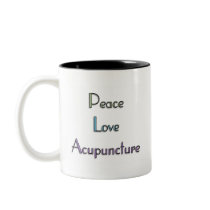 Peace, Love, Acupuncture Coffee Mugs