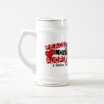PEACE LOVE ADOPT A Shelter Dog Mug