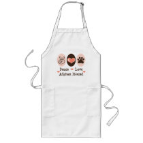Peace Love Afghan Hound Apron