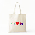 Peace Love Afghan Hounds Bag
