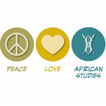 Peace Love African Studies Photo Sculptures