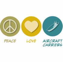 Peace Love Aircraft Carriers Photo Sculpture