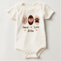 Peace Love Akita Infant Organic Bodysuit t-shirts
