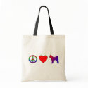 Peace Love Akitas Bag