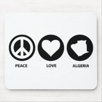 Peace Love Algeria Mouse Pads
