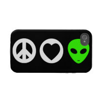 Peace Love Alien Iphone 4 Tough Covers