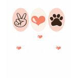 Peace Love American Eskimo Tee Shirt