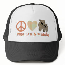 Peace, Love &amp; Wombats Mesh Hats