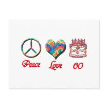 Peace Love and 60 Post Cards