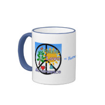 Peace, Love, and Acceptance-Peace Sign Mug