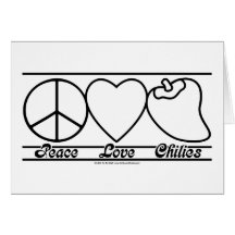 Peace Love and Chilies Cards