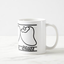 Peace Love and Chilies Coffee Mugs