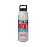 Peace, Love and Dance Liberty Bottle Reusable Water Bottle