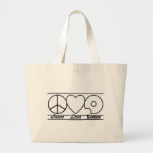 Peace Love and Doughnuts Bags