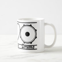 Peace Love and Drums Coffee Mugs