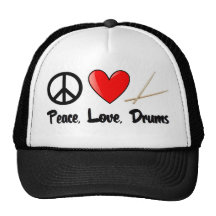 Peace, Love, and Drums Hat
