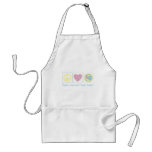 Peace Love and Easter Eggs aprons