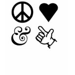 Peace Love And Get Your Guns Up t-shirts
