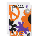 Peace, Love and Halloween -No Text invitations