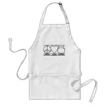 Peace Love and Hippos Apron