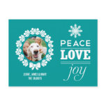 Peace, Love, and Joy Christmas Photo Postcard