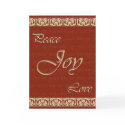 Peace Love And Joy Holiday Card