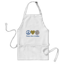 Peace, Love and Latkes Hanukkah Tees and Gifts Aprons